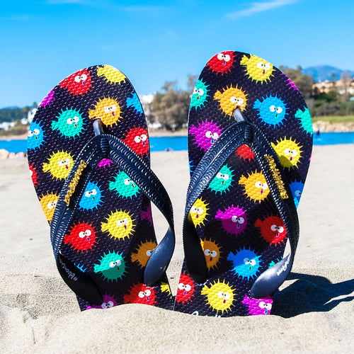 BeachyFeet® - El Puffer Multi - Kids Flip Flops
