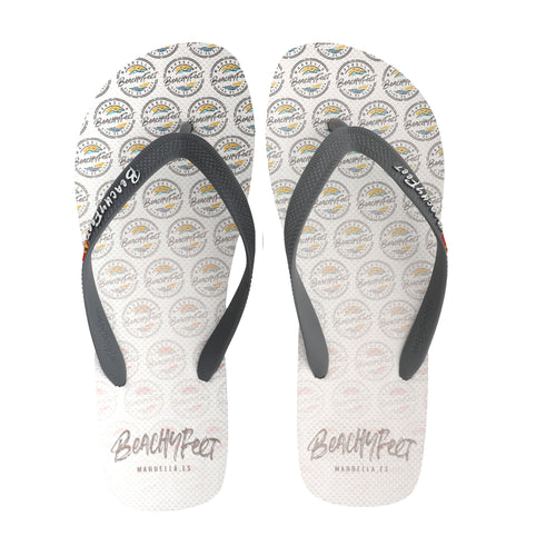 BeachyFeet® - Logo AOP Blanco