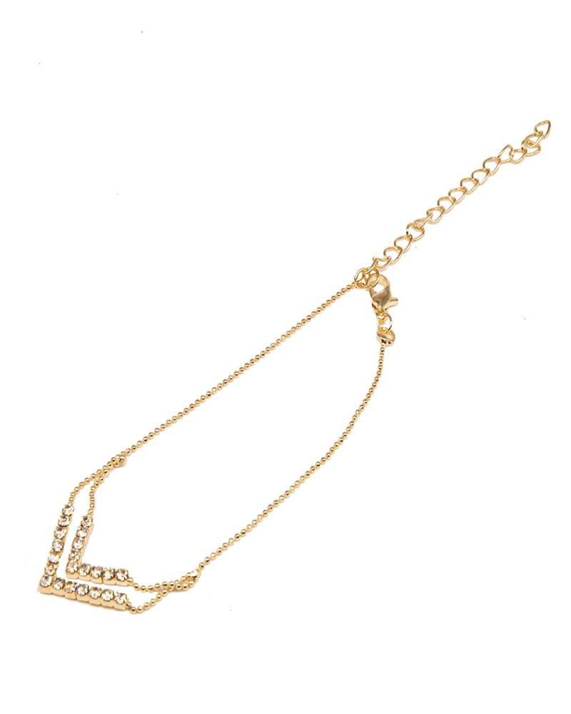 Chevron Charm Anklet