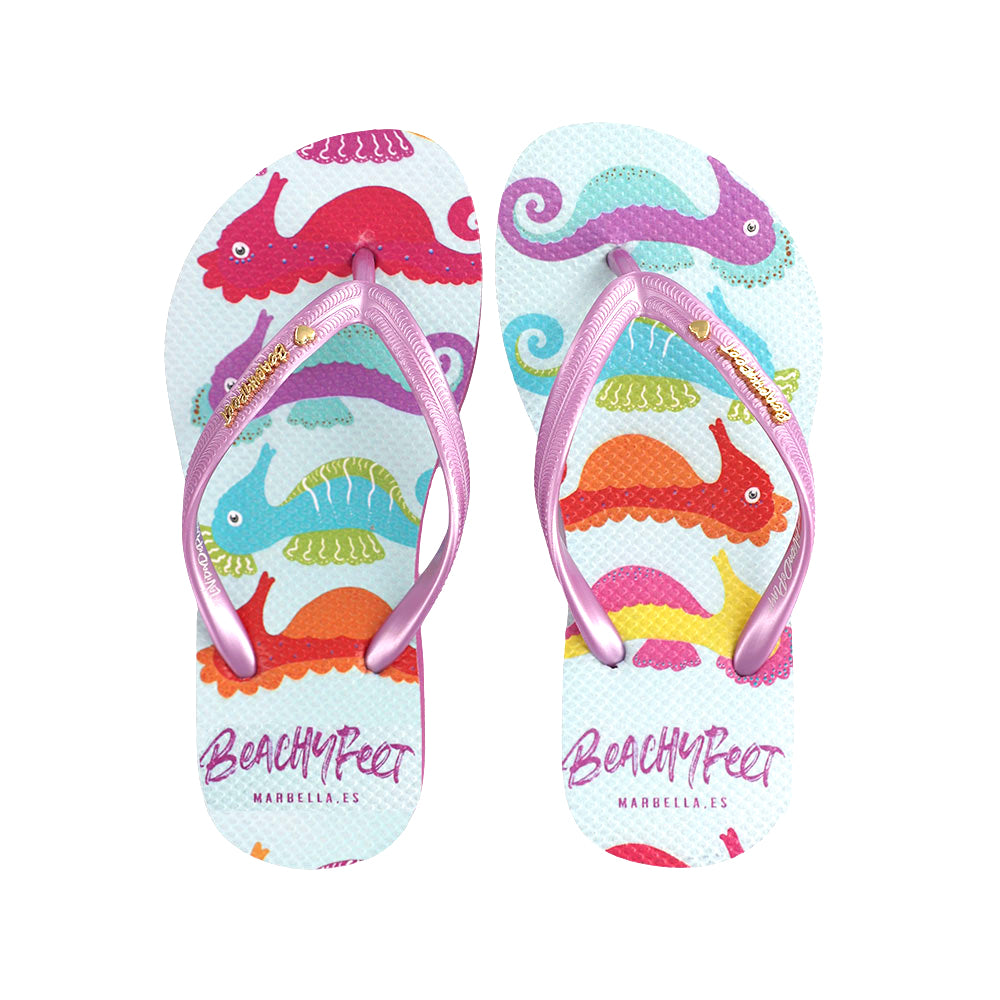 BeachyFeet® - Caballos Multi - Kids Flip Flops