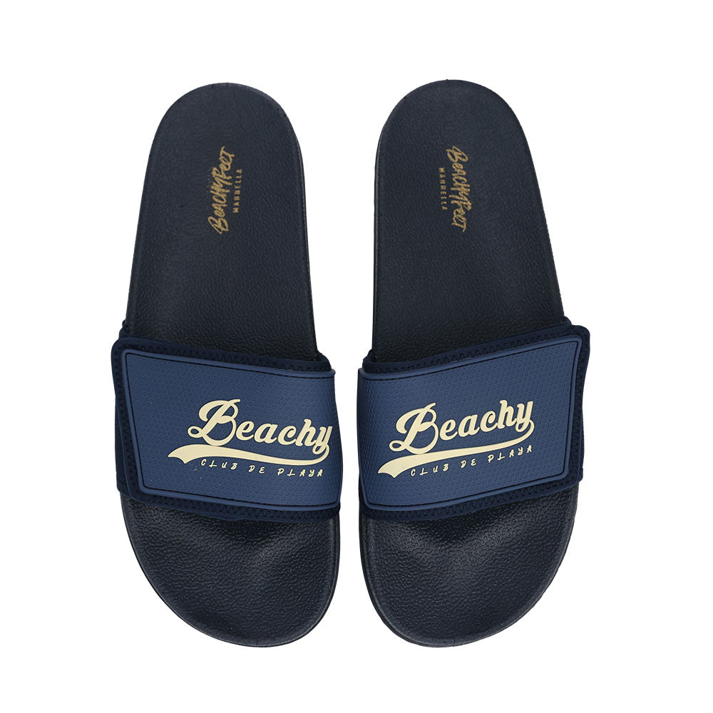 BeachyFeet® Slides - Club De Playa Navy