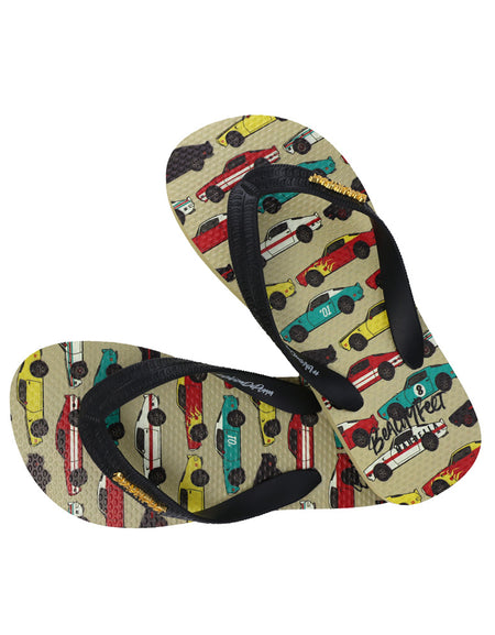 BeachyFeet® - Coches - Kids Flip Flops
