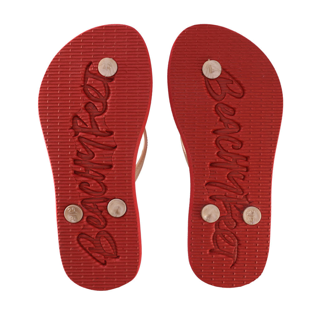 BeachyFeet® - Estrellas Rojo - Kids Flip Flops