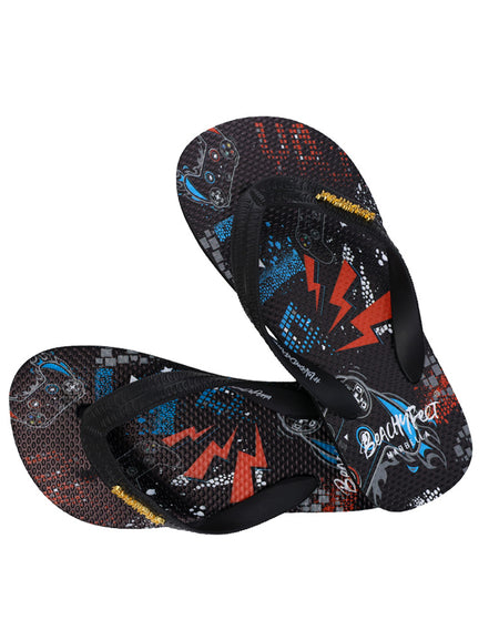 BeachyFeet® - Gamer Strike - Kids Flip Flops