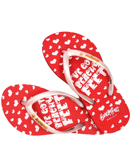 BeachyFeet® - I've Got BeachyFeet Corazon - Kids Flip Flops