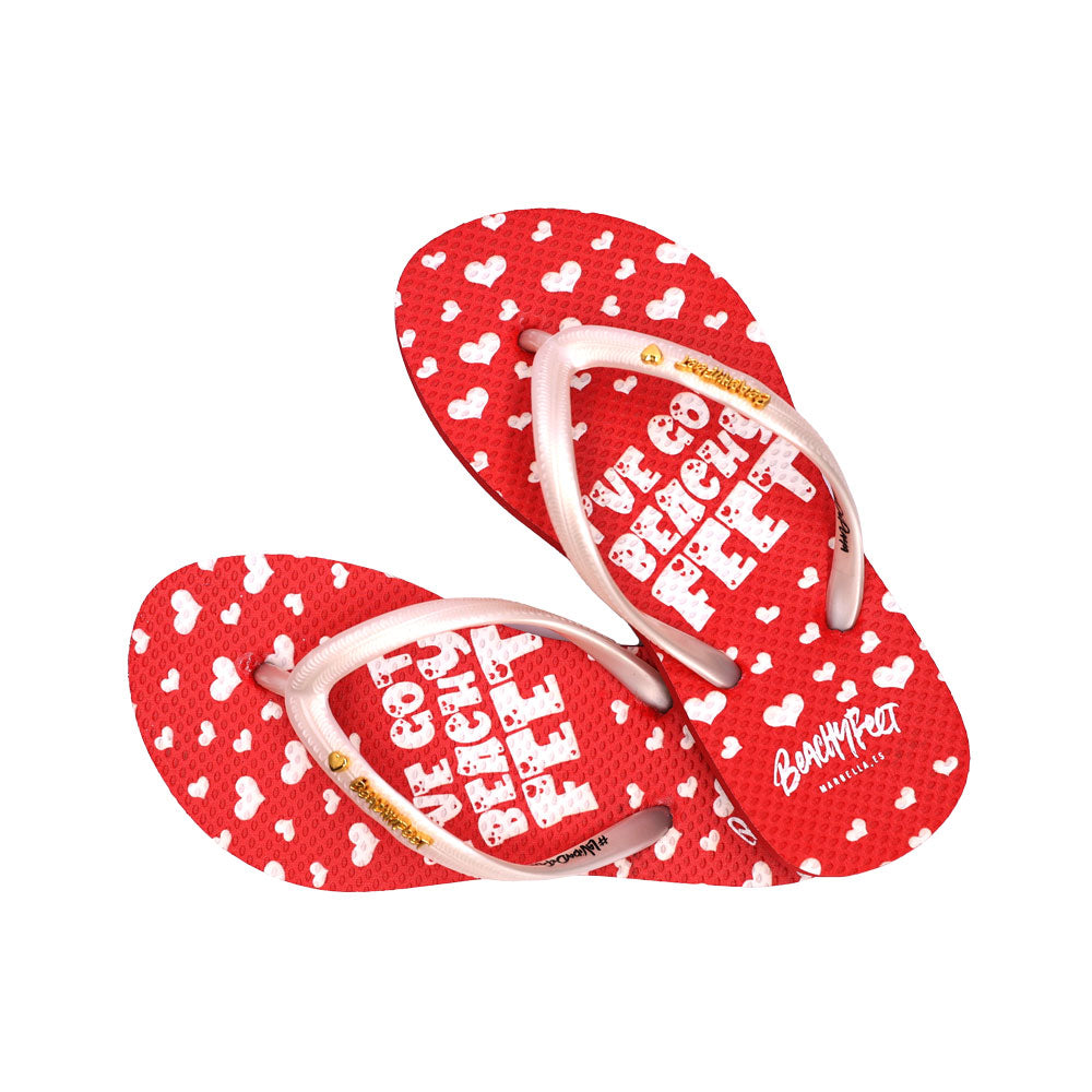 BeachyFeet® - I've Got BeachyFeet Corazon - Kids Flip Flops