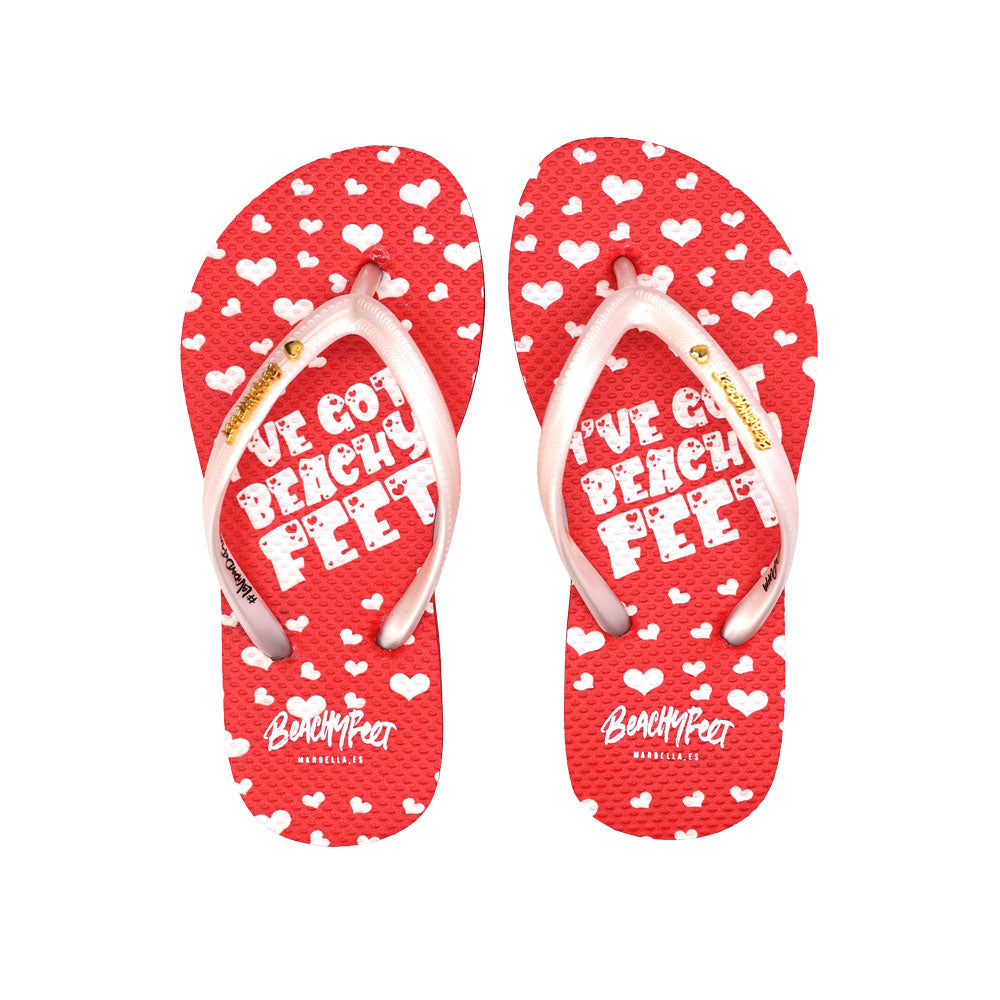 BeachyFeet® - I've Got BeachyFeet Corazon - Kids Flip Flops