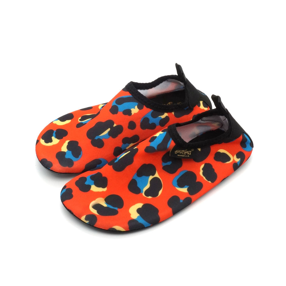 BeachyFeet® Aquaticos - Leopardo Naranja