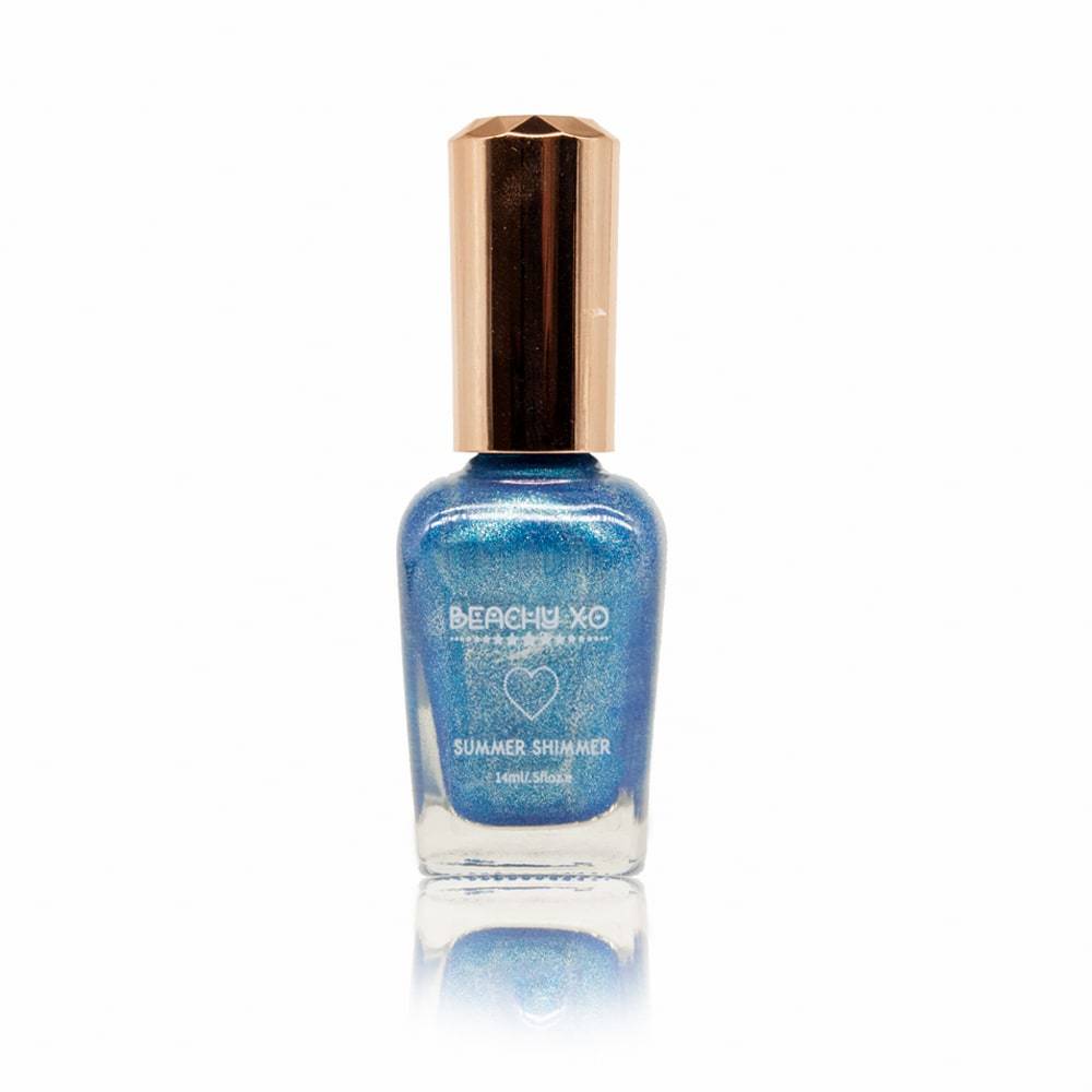 Beachy XO - Metallic Blue Summer Shimmer