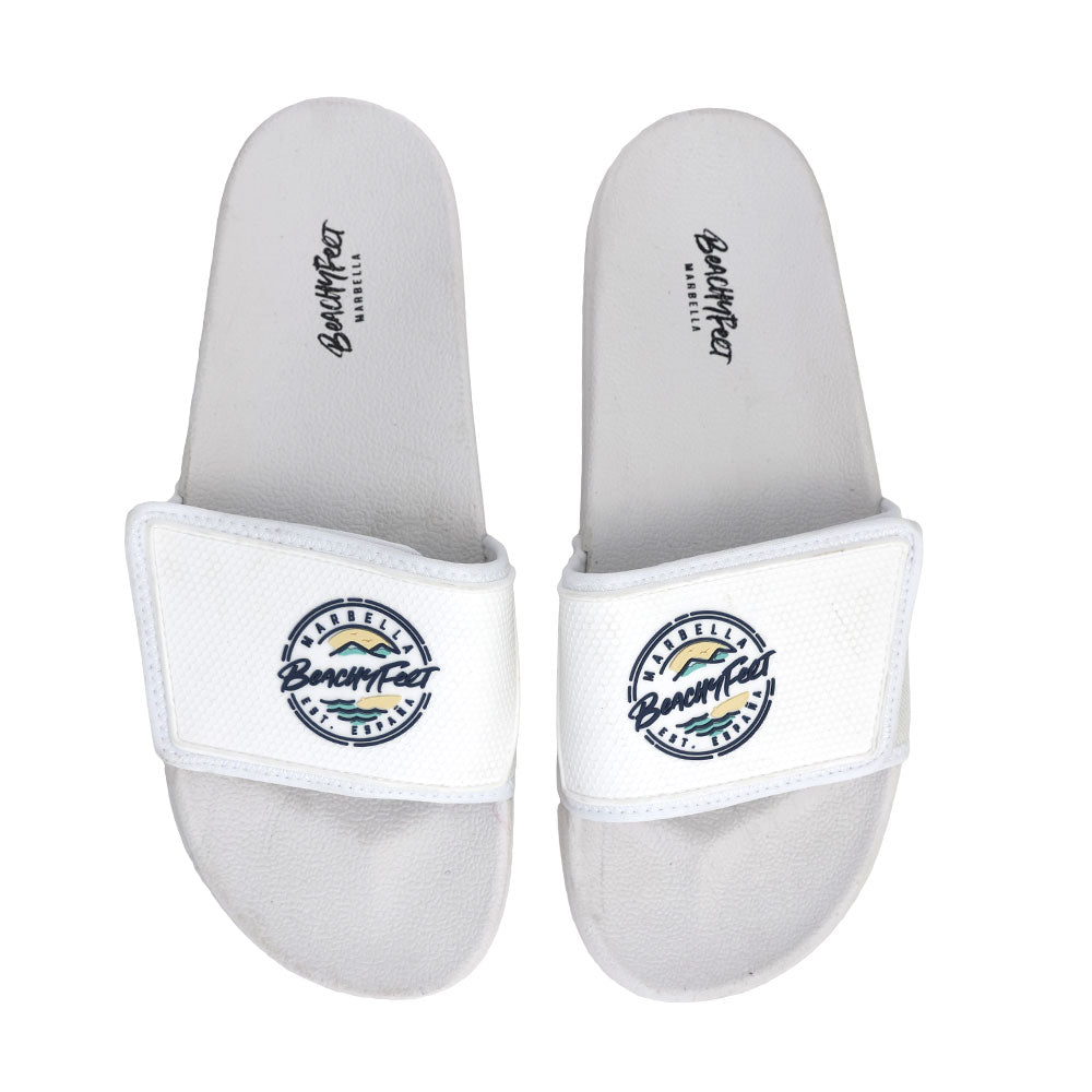 BeachyFeet® Slides - Playero Blanco