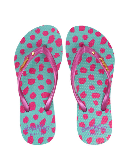 BeachyFeet® - Polka Leo - Kids Flip Flops