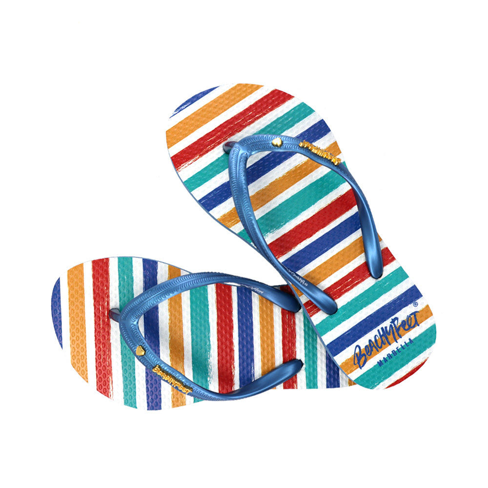 BeachyFeet® - Rayas - Kids Flip Flops