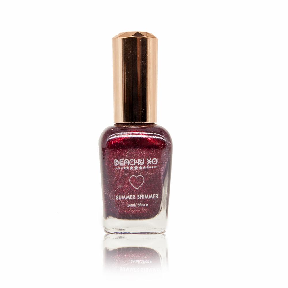 Beachy XO - Rojo Oscuro Summer Shimmer