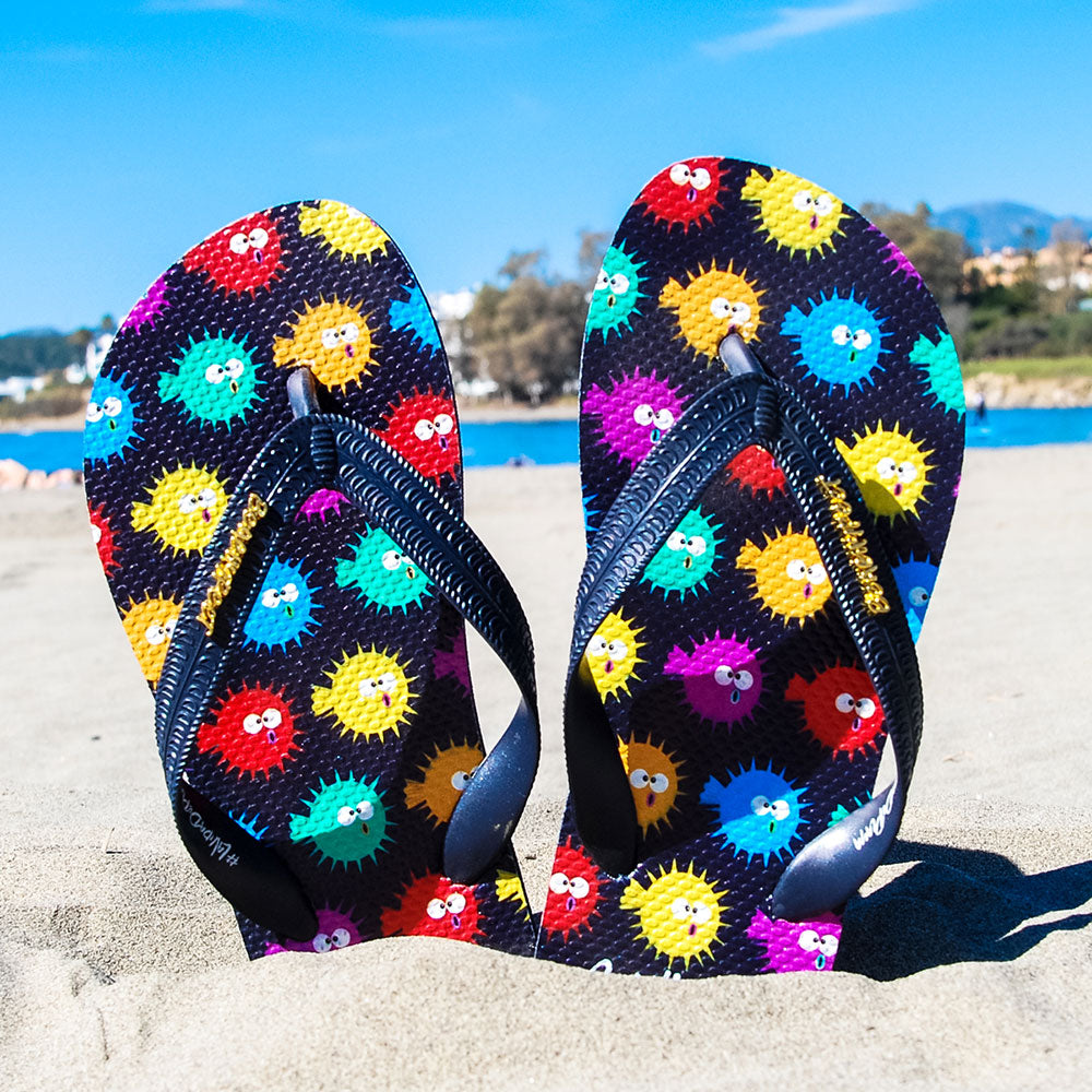 BeachyFeet® - El Puffer Multi - Kids Flip Flops