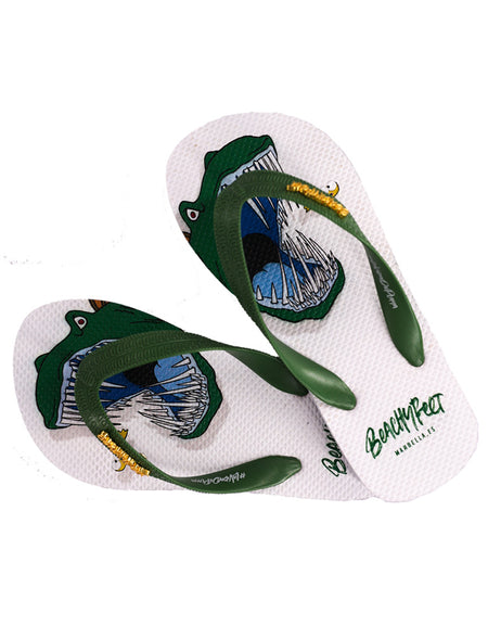 BeachyFeet® - Veneno Verde - Kids Flip Flops