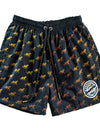 BeachyFeet® - Tigre AOP Oro - Mens Volley Hybrid Shorts
