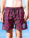 BeachyFeet® - Cactus Rosa - Mens Volley Hybrid Shorts