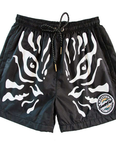 BeachyFeet® - Cara De Tigre - Mens Volley Hybrid Shorts