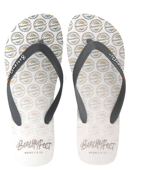 BeachyFeet® - Logo AOP Blanco