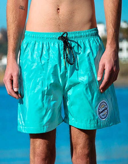 BeachyFeet® - Menta Fresca - Mens Volley Hybrid Shorts