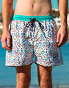 BeachyFeet® - Ochentas - Mens Volley Hybrid Shorts