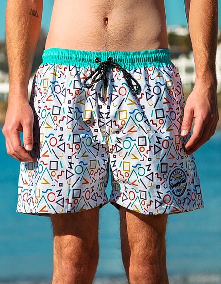 BeachyFeet® - Ochentas - Mens Volley Hybrid Shorts